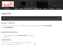 Tablet Screenshot of libertynewsradio.com